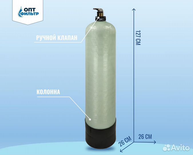 Система обезжелезивания воды из скважины, колодца