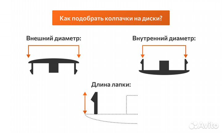 Комплект: колпачок на диск BMW Classic 68 мм 4 шт