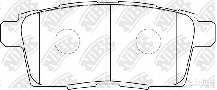 Колодки дисковые nibk PN5814