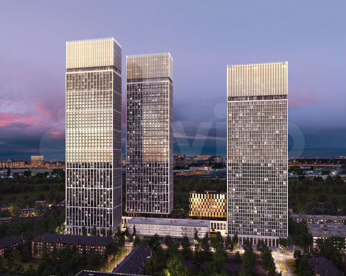 2-к. квартира, 65,5 м², 25/55 эт.