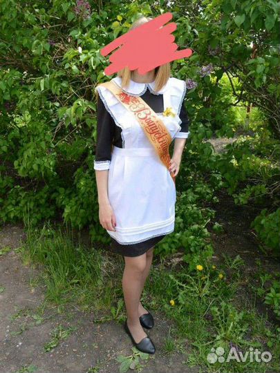Школьная форма Платье с фартуком
