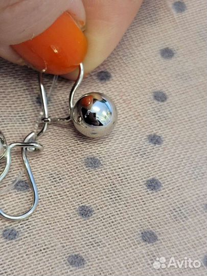 Серьги серебро