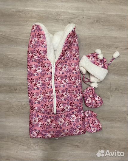 Конверт одеяло на выписку в коляску