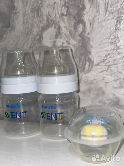 Бутылочки avent anti-colic 125 0мес. 2 штуки