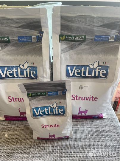 Корм для кошек vet life struvite