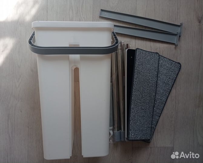 Швабра с ведром и отжимом 8л новая