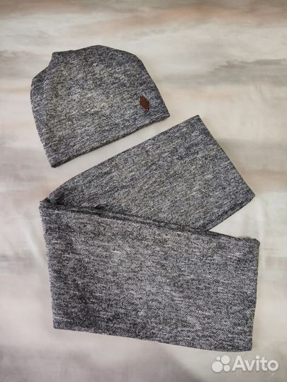 Комплект шапка и снуд женский осень