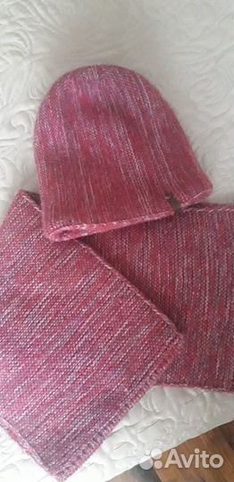 Комплект шапка и снуд женский зимний