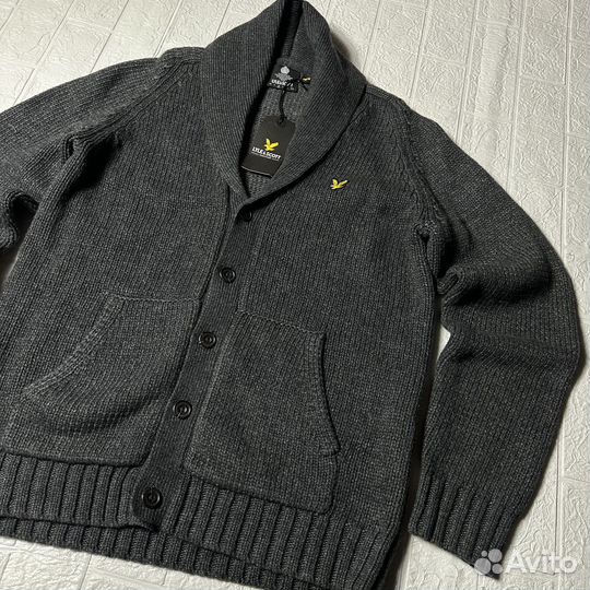 Шерстяной кардиган Lyle & Scott M оригинал новый