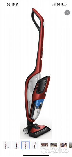 Беспроводной пылесос Philips PowerPro Duo