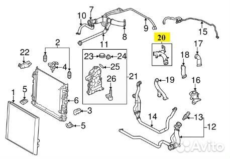 C2Z18658 Трубка патрубок на Jaguar AJ812249