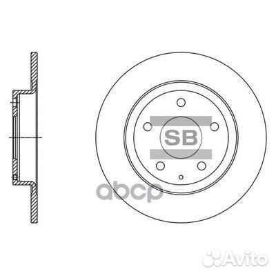 Диск тормозной SD4423 Sangsin brake