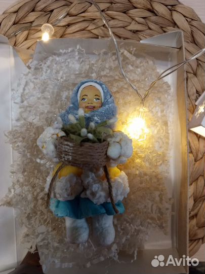 Ватные елочные игрушки