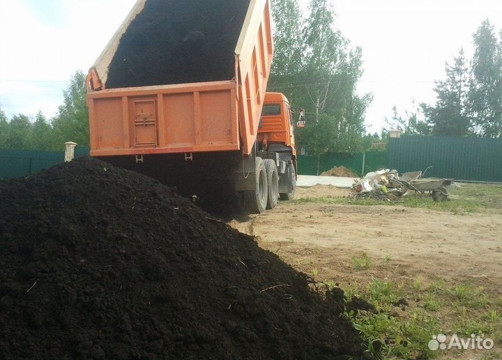 Грунт плодородный, земля для благоустройства