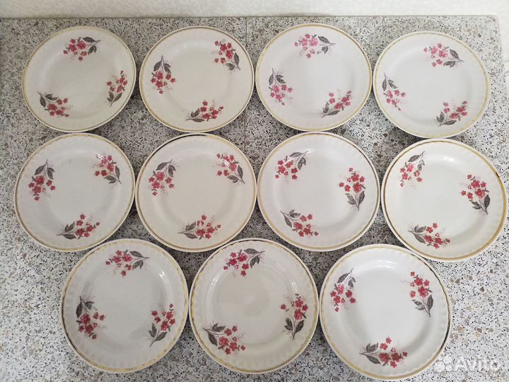 Тарелки десертные СССР плоские