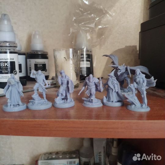 Дракон и герои фигурки d&d