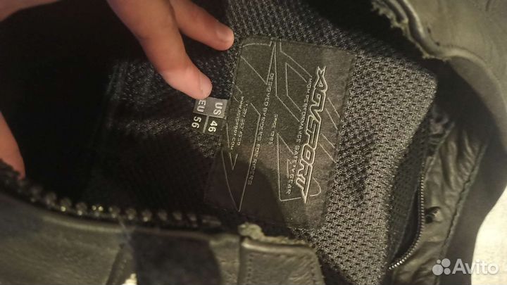 Мотокуртка кожаная мужская agvsport Dragon