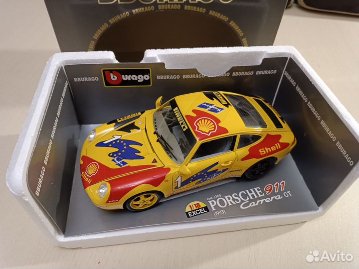 Bburago Porsche 911 993 Carrera Racing 1/18