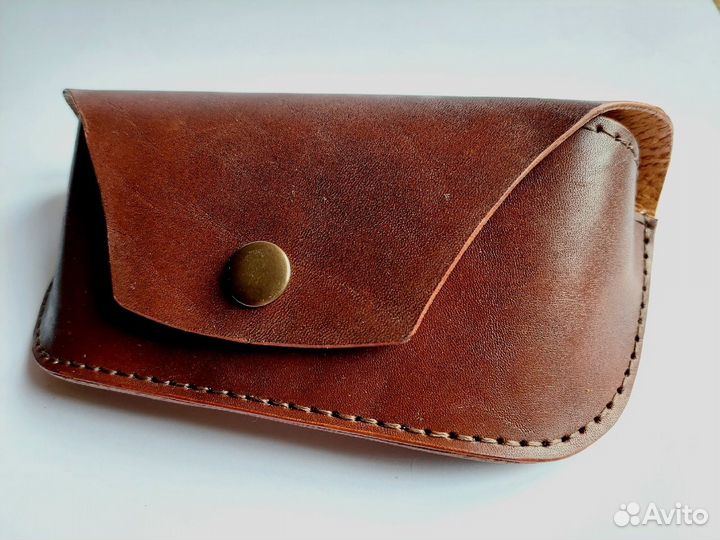 Очечник из натуральной кожи