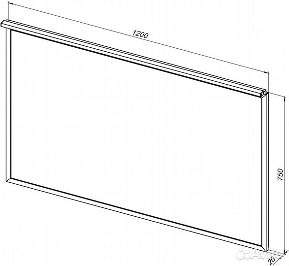 Зеркало Allen Brau 120 1.31018.03 Золотое
