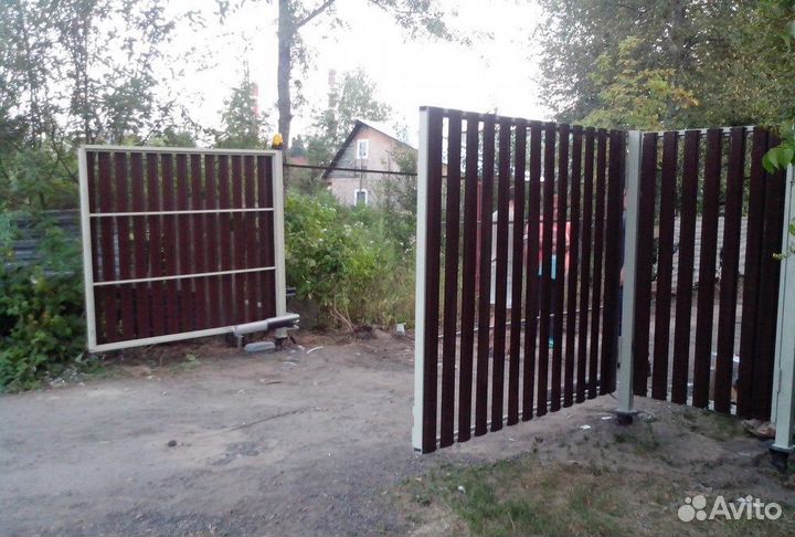 Ворота металлические распашные