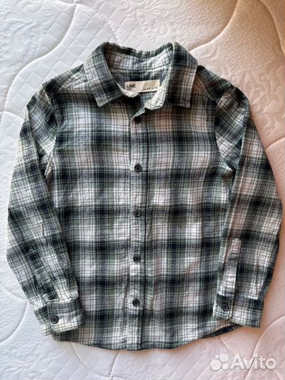 Рубашки на мальчика 110 116 lime и mothercare