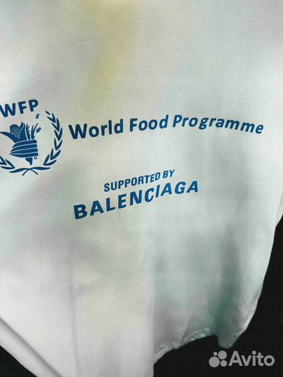 Balenciaga wfp лонгслив белый и черный