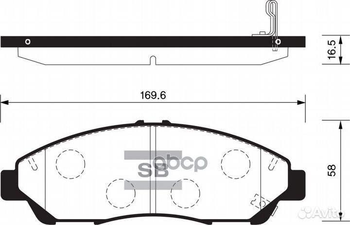 Колодки торм. SP1452 Sangsin brake
