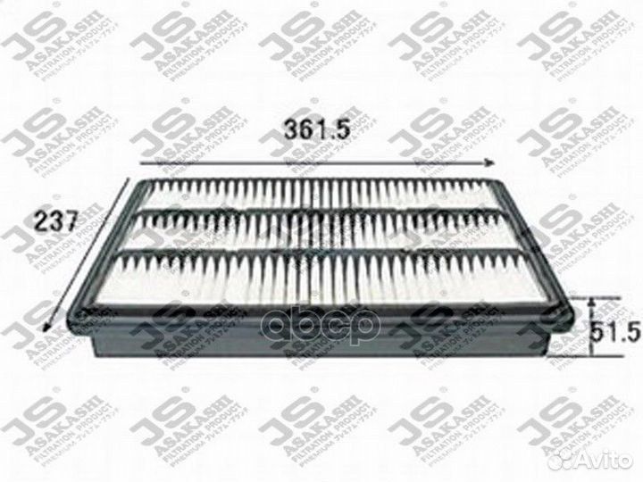 Фильтр возд.mitsubishi pajero 3.2D 2000 A3017 JS