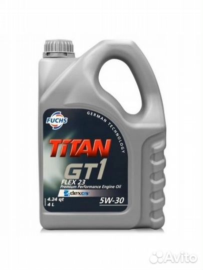 Масло fuchs Titan GT1 flex 23 5W30 4л