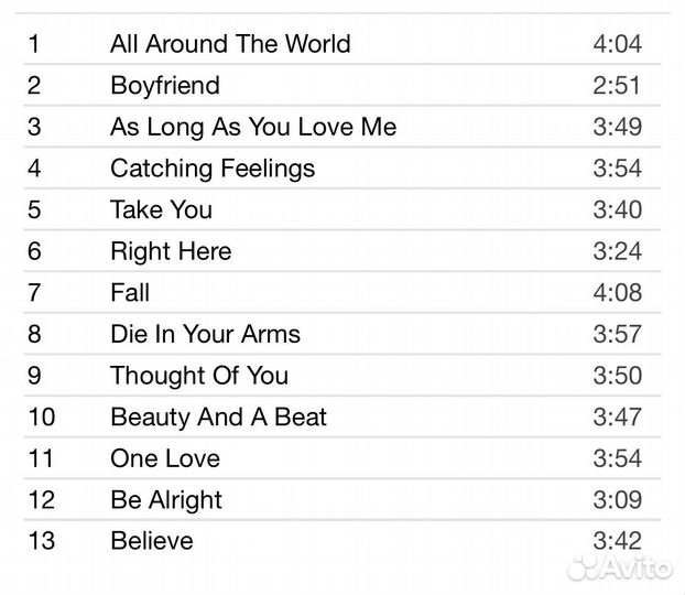 Justin Bieber - Believe CD Rus