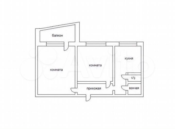 2-к. квартира, 50 м², 10/10 эт.