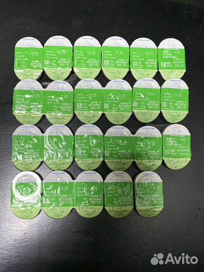 Линзы контактные однодневные bio true -2,25