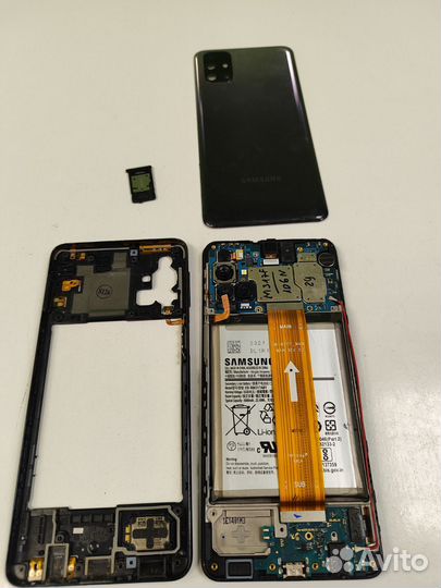 Samsung m31s, отвал проца