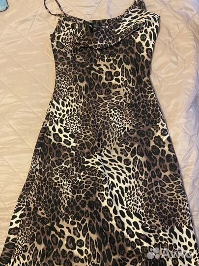 Платье женское леопардовое 46