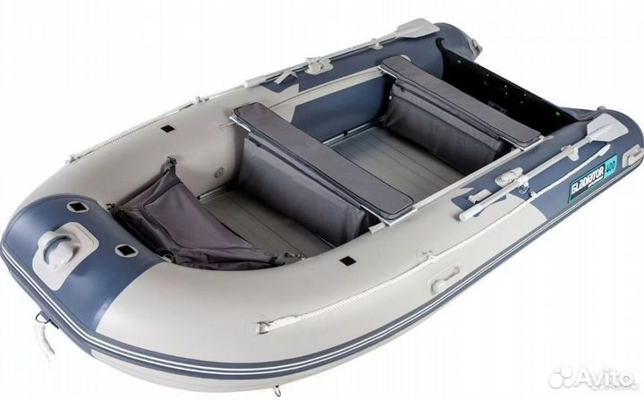 Лодка пвх Gladiator C400AL светло/темно-серый