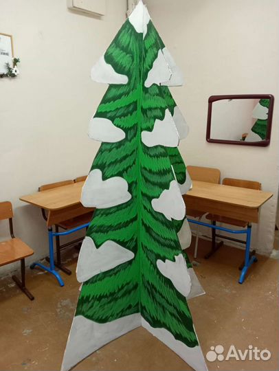 Новый год фотозона из картона