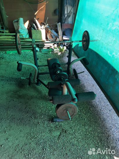 Домашний тренажер, гантели