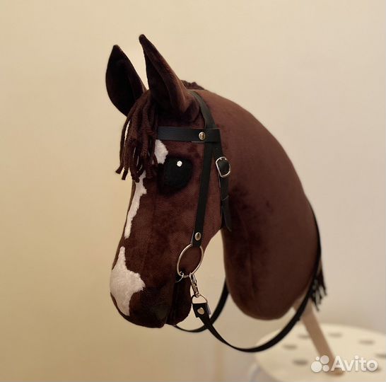 Хоббихорс/лошадка на палке с уздечкой