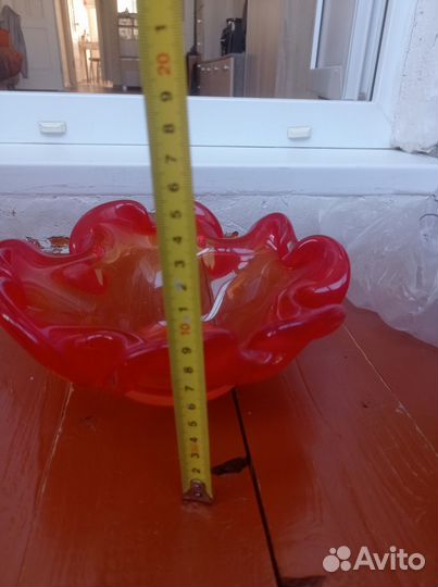 Ваза стеклянная СССР для фруктов