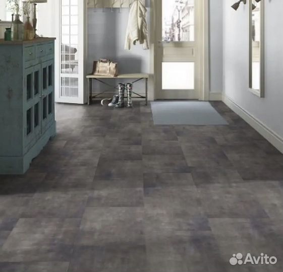 Кварцвиниловая коеевая пвх плитка Lounge Concrete