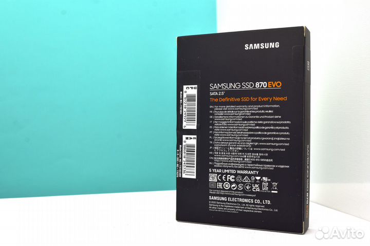 SSD samsung 870 EVO 1тb 2,5