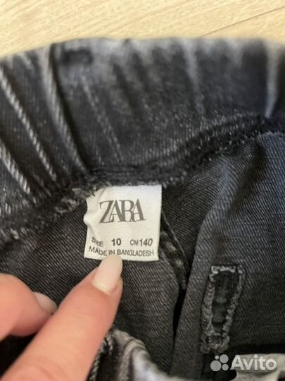 Джинсы zara для мальчика 140