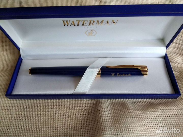 Ручка Waterman, роллер, с брендом Торибанк, в колл