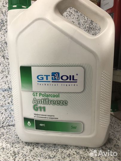 Антифриз GT OIL G11 зеленый 5л