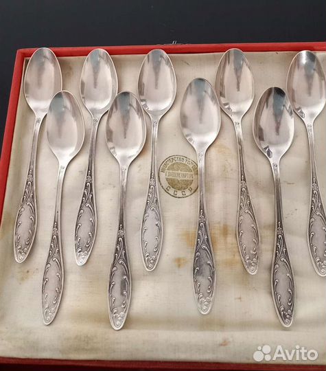 Чайные ложки из мельхиора СССР