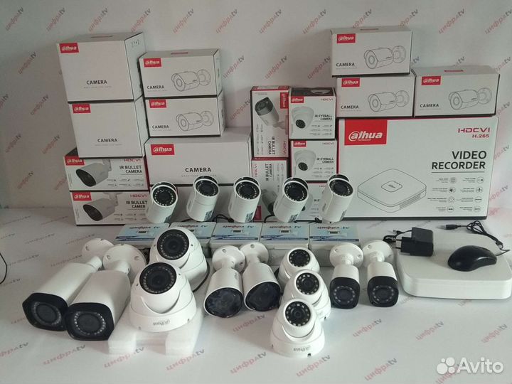 Видеонаблюдение Dahua 16 камер варио