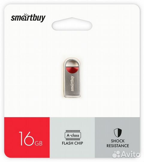 USB накопитель 16GB Smartbuy Metall MC8 USB 2.0