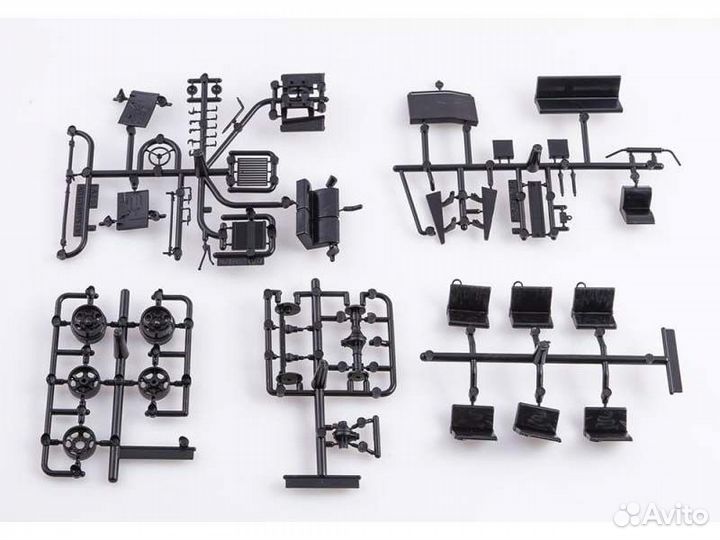 Кит-сборная модель Автобус Акз-51 (Газ-51) 1/43 AV