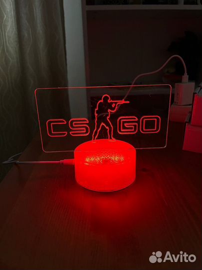 Лампа ночник xbox/ CS GO/ cyberpunk
